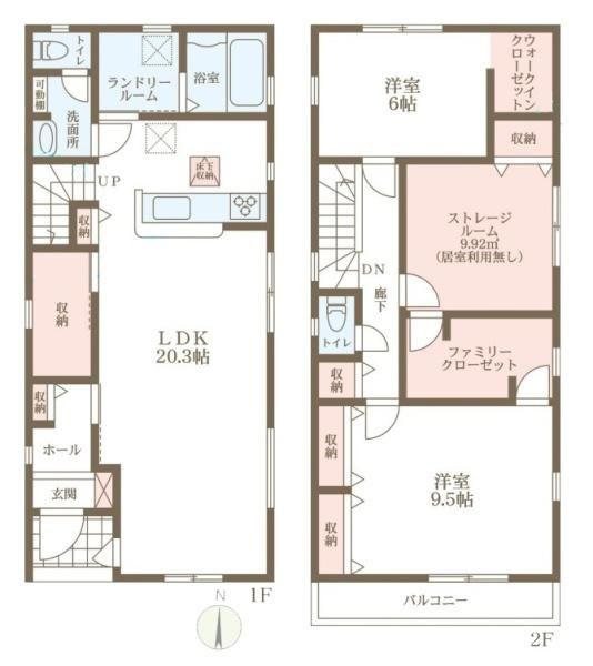 リーブルガーデン柳 ／新築一戸建の間取り