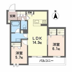 シャーメゾン　グランド　ビュイソンの間取り