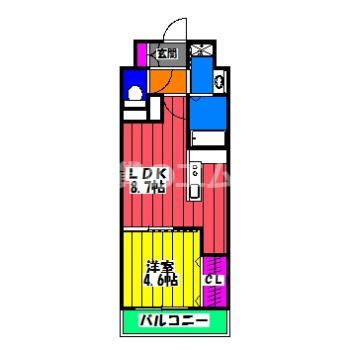 【間取り】 | Ｃａｉｓｓｅ大橋 | Ｃａｉｓｓｅ大橋の間取り