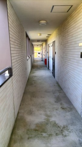 広野ハイツ のエントランス|外からの導線、雨の日には嬉しいです