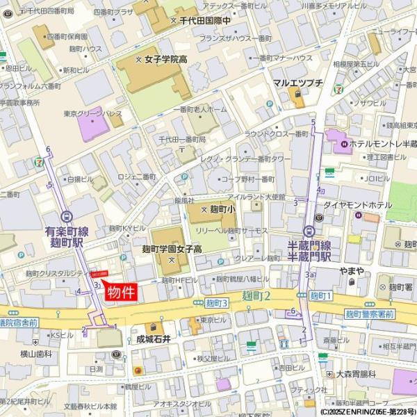 麹町レジデンスの地図