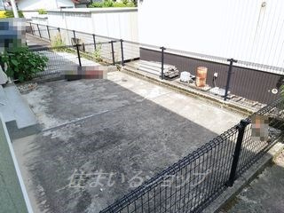 広島市安佐北区亀山４丁目のアパートの庭|広い専用庭