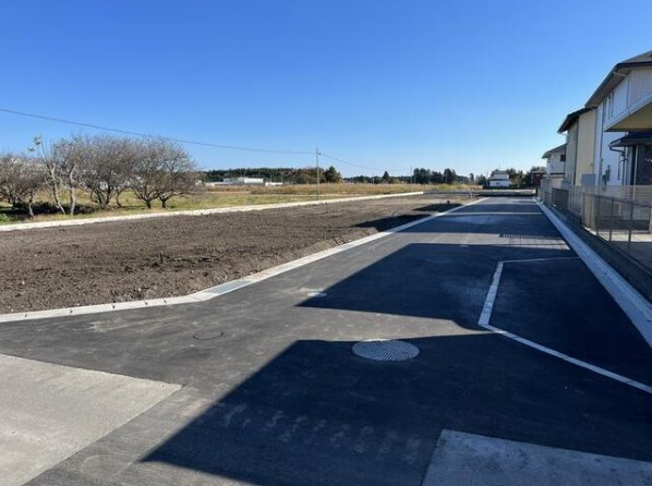 南相馬市 原町区日の出町（原ノ町駅） 住宅用地の前面道路含む現地写真