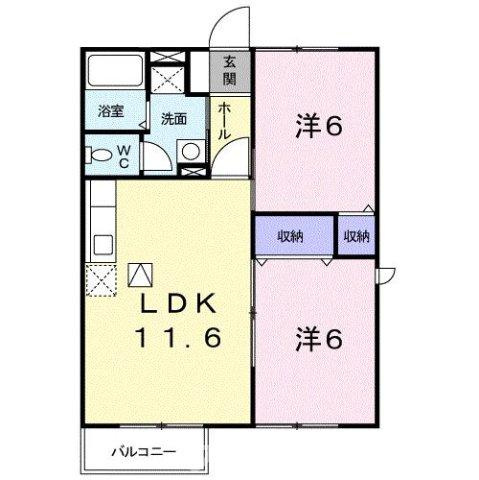 エスポワール船岡の間取り