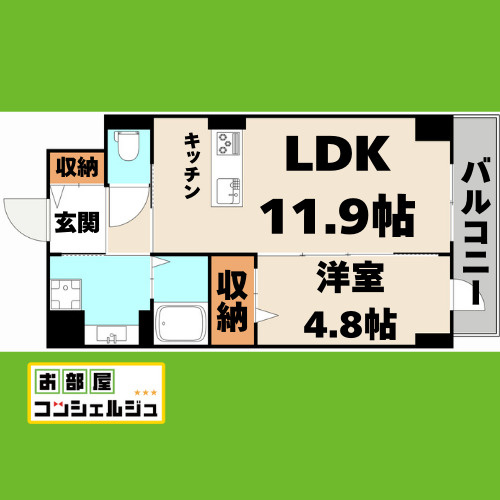 Ciel de 金山の間取り