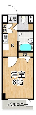 【間取り】 | メゾン学園 | 反転タイプ有り