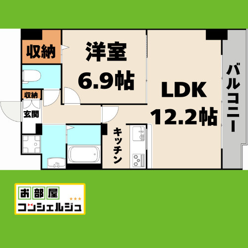 リバーコート砂田橋Ⅱの間取り