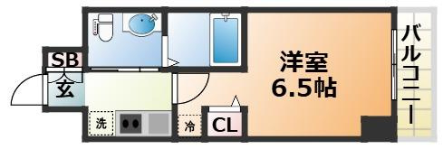 エステムプラザ神戸大開通ルミナスの間取り