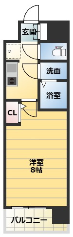 プレサンスNEO大和田STATIONベゼルの間取り