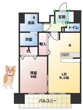 SWISS梅田東の間取り