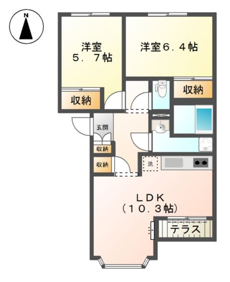 【間取り】 | ウィンド・ヴィレッジⅠ