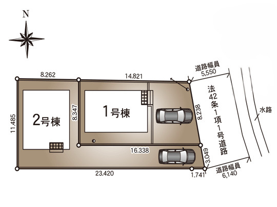 ☆多賀城市ならふじの不動産☆多賀城市新田第12の区画図
