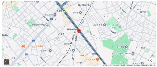★仲介手数料無料★グローリオタワー巣鴨（15階南西向き住戸・空室につき即入居可能）の地図