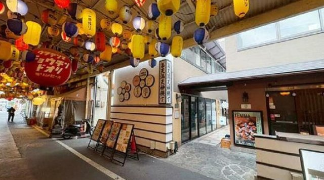 大阪市北区池田町の店舗一部の外観パース