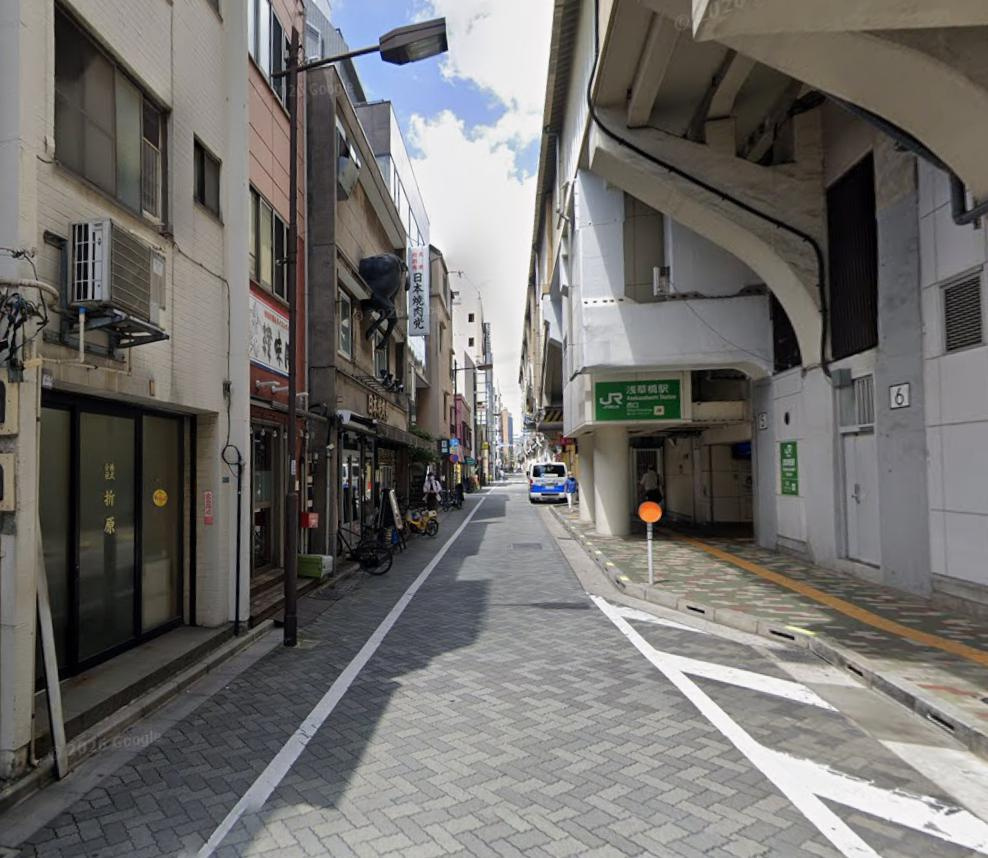 台東区浅草橋１丁目の店舗一部の周辺