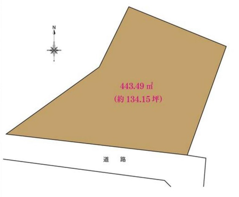 駅まで徒歩2分　高台　陽当たり良好の土地図|土地図