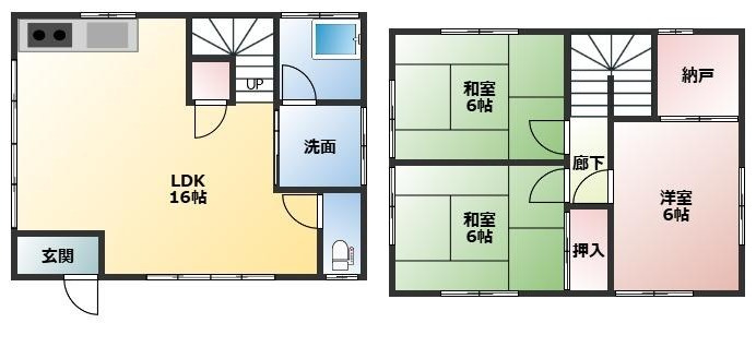 和田町花園　中古戸建の間取り