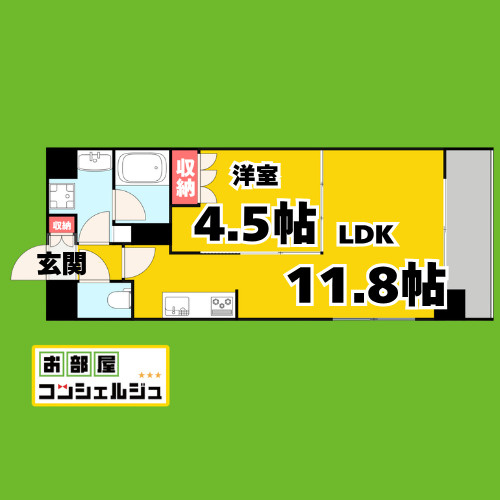 OKBアヴェニール菊井町の間取り