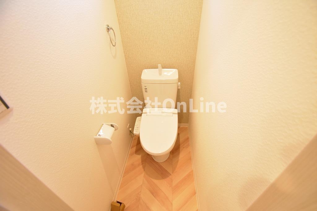 東大阪市寿町３丁目のアパートのトイレ