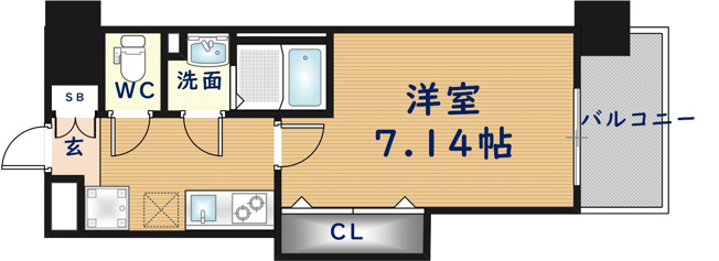 【間取り】 | Luxe布施駅前