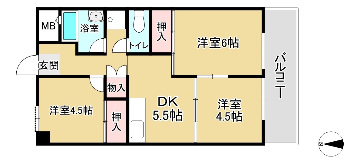 東雲ロイヤルハイツの間取り