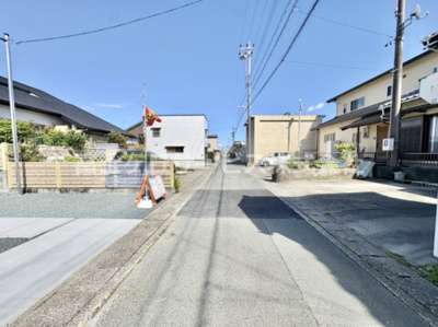 【前面道路含む現地写真】 | 浜松市中央区舞阪町舞阪 新築一戸建て | 前面道路含む現地写真です