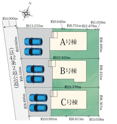 【区画図】 | 磐田市見付 新築一戸建て B号棟 | B号棟の区画図です