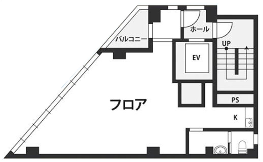 大阪市北区東天満１丁目の店舗事務所の間取り