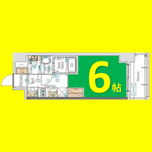 MAXIV大須観音　名古屋市賃貸　仲介手数料無料の間取り