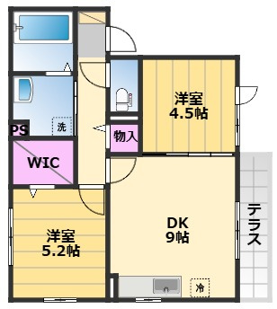 【間取り】 | メゾン松之浜2