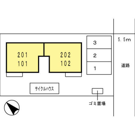【区画図】 | メゾン松之浜2