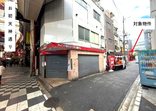 曾根崎２丁目テナントの外観
