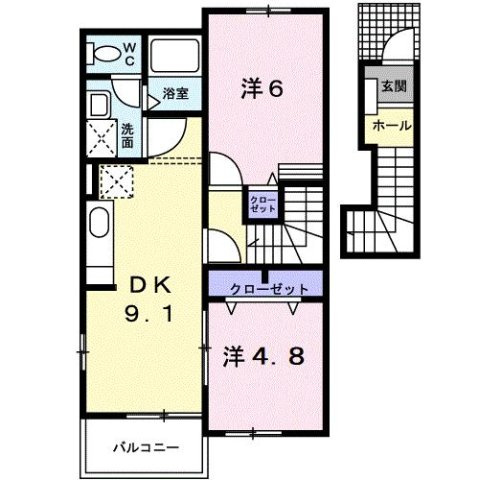ビアンコ・ネロＡの間取り