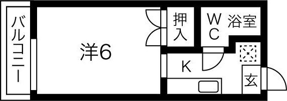 シティハイム大橋Iの間取り