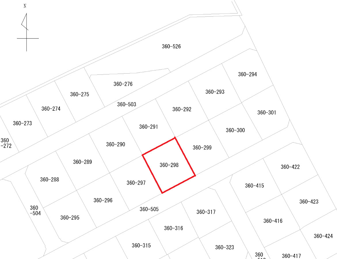 熊本県熊本市北区清水岩倉2丁目22-13の土地図