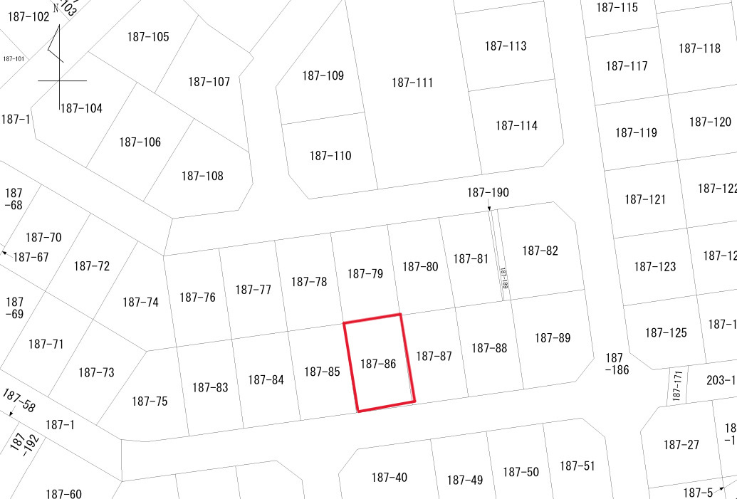 宇都宮市野沢町　中古戸建の区画図|土地面積：139.62㎡（42.23坪）