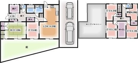 愛知郡東郷町春木白土戸建の間取り
