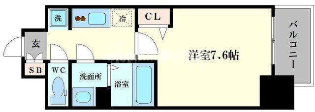 プレサンス難波フィールドの間取り