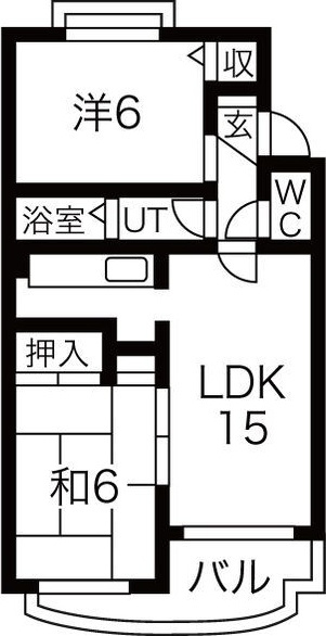 クレスト白鳥の間取り