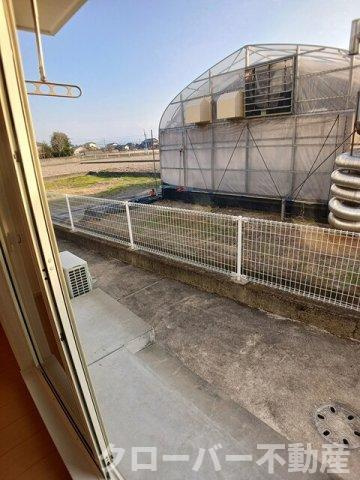 リバーヒル２　Ｂのバルコニー