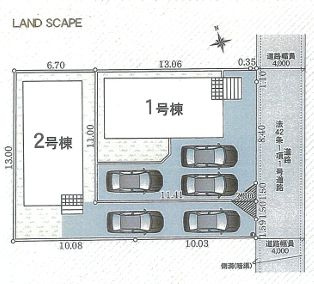 秦野市堀西第24　新築一戸建て　2号棟の区画図|配置図