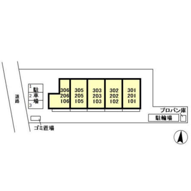 トレビナ与野本町のその他|配置図です。