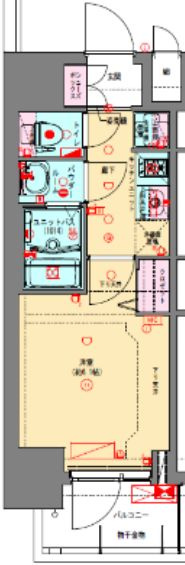 プレサンス松屋町ヴェルデスの間取り