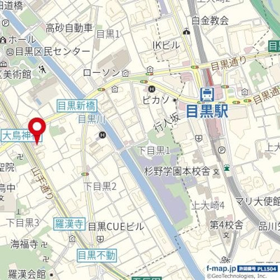 【地図】 | シティハウス目黒ザ・ツインＮＯＲＴＨ棟