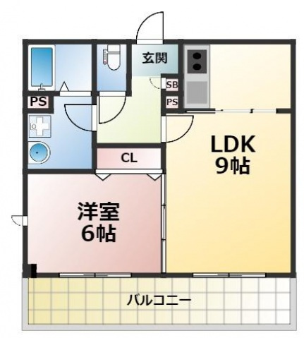 アンプルールフェール今津の間取り