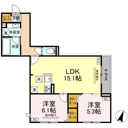 【間取り】 | セレスティア船橋Ⅱ