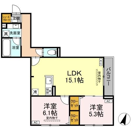 【間取り】 | セレスティア船橋Ⅱ