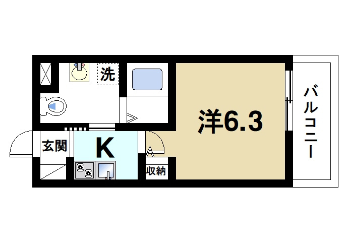 オリーブミネット郡山九条の間取り