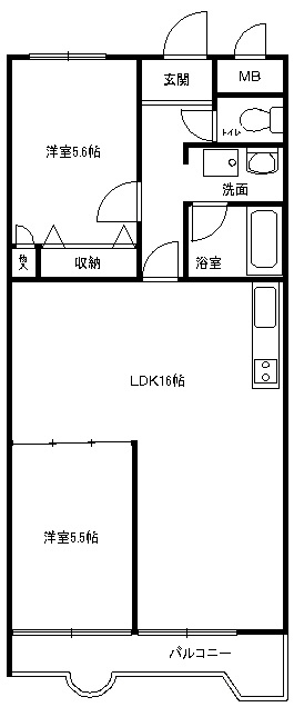 ジョイフル北町の間取り