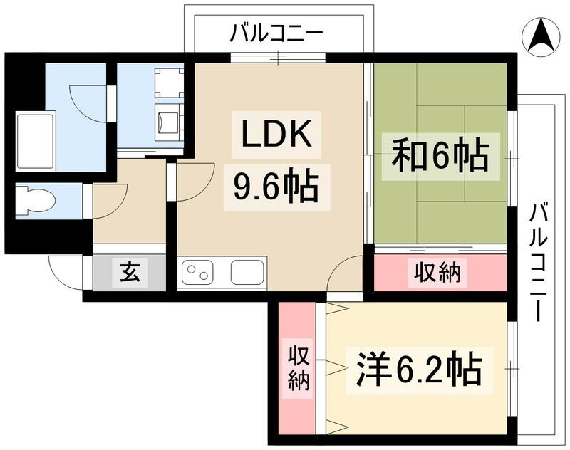 ブラザービル八幡の間取り